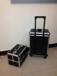 Beauty cases with trolley